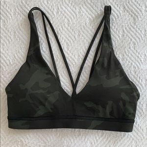 Lululemon camo v-neck bra